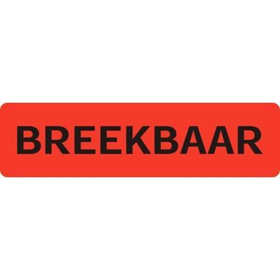 Waarschuwingsetiket breekbaar 500 stuks