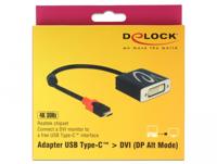 Delock 61213 Adapter USB Type-C male > DVI female (DP Alt Mode) 4K 30 Hz - thumbnail