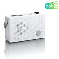 Lenco DAB + digitale radio/FM-radio PDR-030 draagbaar met accu, RDS-display, zendergeheugen, wekkerfunctie, hoofdtelefoonaansluiting, telescopische antenne, wit - thumbnail