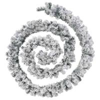 Kerstslinger met LED-verlichting 20 m PVC groen - thumbnail