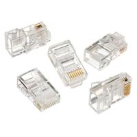 UTP connector 8-pins 8P8C (RJ45) voor CAT5, 10 stuks - thumbnail