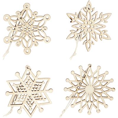 Creativ Company Ornamenten, d 7 cm, dikte 0,3 cm, 8 stuk/ 1 doos