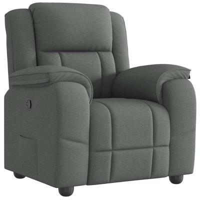 Relaxfauteuil donkergrijze stof