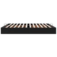 Bedframe zonder matras 160x200 cm kunstleer zwart - thumbnail