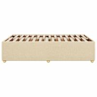 Bedframe zonder matras 120x200 cm stof crèmekleurig - thumbnail