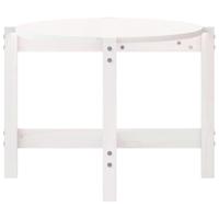 Salontafel 118x63x45 cm massief grenenhout wit - thumbnail