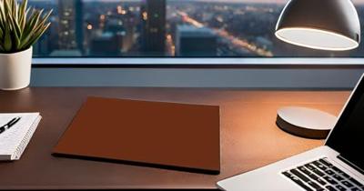 Juscha JU-52001 Bureauonderlegger Alassio Cognac