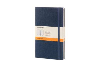 Notitieboek moleskine large 130x210 ln hc sapph bl | 6 stuks