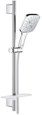 Grohe Rainshower SmartActive 130 Cube glijstangset 63cm met 3 straalsoorten en zeepschaal chroom