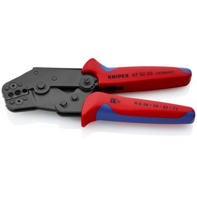 Knipex Krimptang compacte bouwvorm gebruineerd met meer-componentengrepen 195 mm - 975220