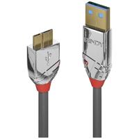 LINDY USB 3.0 Type A naar Micro-B kabel Cromo Line 1 m - thumbnail