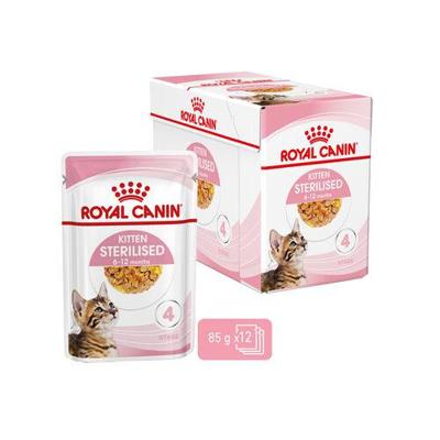 Royal Canin Kitten Sterilised natvoer kat (in gelei) 1 doos (12 x 85 g) Royal Canin Kitten Sterilised natvoer kat (in gelei) 1 doos (12 x 85 g)