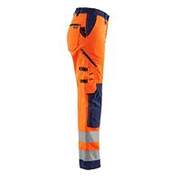Blåkläder Dames werkbroek High-Vis zonder spijkerzakken 71551811 | High-Vis Oranje/Marineblauw | Maat 48 - 7330509502402 - thumbnail