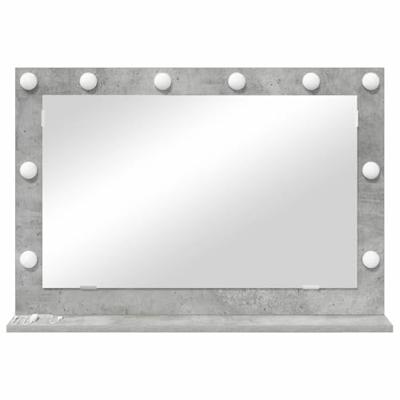 VidaXL Schmink spiegel rechthoekig beton grijs 80 x 55 x 18 cm