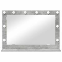 VidaXL Schmink spiegel rechthoekig beton grijs 80 x 55 x 18 cm - thumbnail