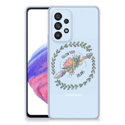 Samsung Galaxy A53 5G Telefoonhoesje met Naam Boho Dreams Samsung Galaxy A53 5G Telefoonhoesje met Naam Boho Dreams