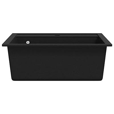 Gootsteen enkele bak graniet zwart Gootsteen enkele bak graniet zwart