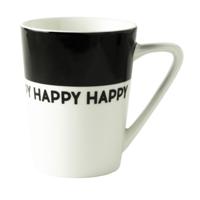 Dutch Rose Mok Happy Zwart/Wit - thumbnail
