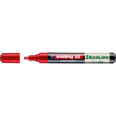 Paintmarker edding 50 eco waterbasis 2-3mm rood