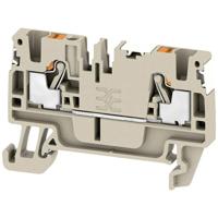 Weidmüller 2674690000 Doorgangsserieklem Push-In-klem, Steekaansluiting Donkerbeige 100 stuk(s) - thumbnail
