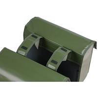 Basil urban load dubbele fietstas - waterdicht tarpaulin/polyester - groen/zand - 48-53l - thumbnail