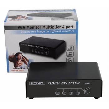 4-poort VGA splitter 4-poort VGA splitter