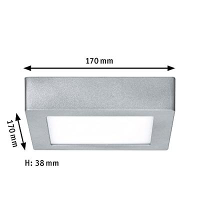 Paulmann Lunar 706.48 LED-paneel 11 W Warmwit Chroom (mat)
