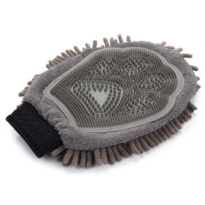 DGS™ Vachtverzorgings-handschoen Dirty Dog Grooming Mitt, grijs