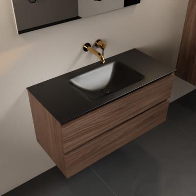 MONDIAZ AIVY 100cm badmeubel Mocha, wastafel Urban solid surface midden zonder kraangat met spiegel (AI-351321URBAN-NO - AI-M100MOMI - AI-S100X70) MONDIAZ AIVY 100cm badmeubel Mocha, wastafel Urban solid surface midden zonder kraangat met spiegel (AI-351321URBAN-NO - AI-M100MOMI - AI-S100X70)