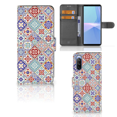 Sony Xperia 10 III | Bookcase | Tiles Color
