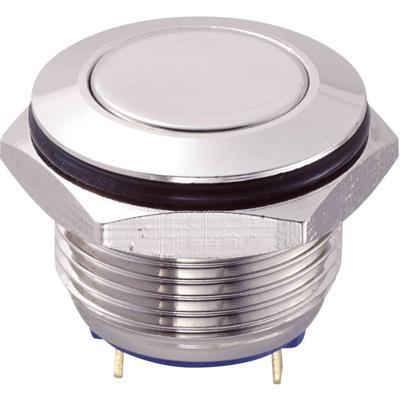 TRU COMPONENTS GQ16F-10/J/N Vandalismebestendige druktoets 48 V/DC 2 A 1x uit/(aan) Moment 1 stuk(s)