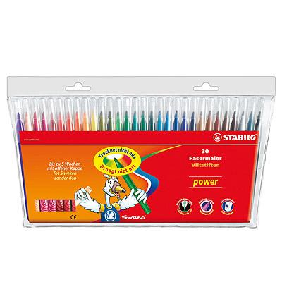 Stabilo power - viltstift - set met 30 stuks - thumbnail