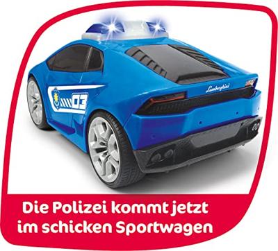 Dickie ABC Infrarood Lamborghini Auto Pauly Police 27cm + Batterij - thumbnail