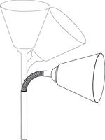 Paulmann Vitis 95430 Klemlamp LED E14 20 W Zwart - thumbnail