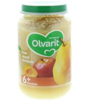 Olvarit Peer Appel Abrikoos 6+ Maanden 200 g bij Jumbo - thumbnail