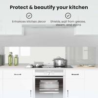 VidaXL Keuken achterwand 2 pcs doorzichtig 100 x 40 cm gehard glas - thumbnail