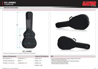 Gator Cases GC-JUMBO ABS-koffer voor jumbo western gitaar - thumbnail