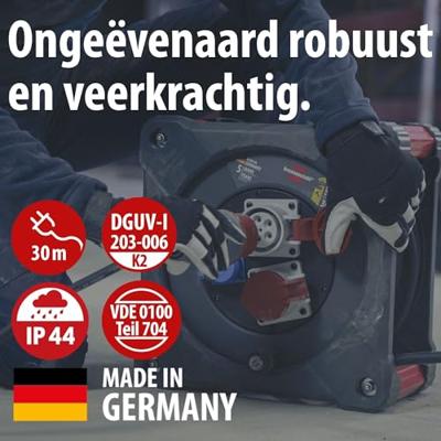 Brennenstuhl Professional CEE-kabelhaspel | KD 3200 C7 | IP44 | 30m | H07RN-F 5G2,5 - 9222300120