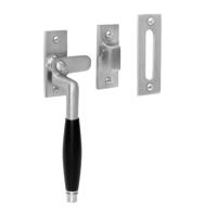 De Oude Deurklink Raamsluiting Deco, verstevigd, mat nikkel, links - thumbnail