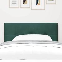 Hoofdbord met LED -striplichten Verstelbaar Groen 80 cm Fluweel - thumbnail