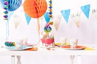 Folieballon Taart Topper Regenboog Cijfer 7 - 13 cm - thumbnail