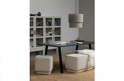 WOOOD Eettafel 'Combi-tablo' 220 x 90cm, kleur Blacknight