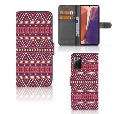 Samsung Galaxy Note 20 | Telefoon Hoesje | Aztec Paars