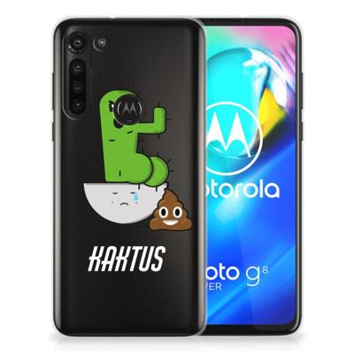 Motorola Moto G8 Power Telefoonhoesje met Naam Cactus Poo Motorola Moto G8 Power Telefoonhoesje met Naam Cactus Poo