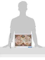 Clementoni puzzel oude wereldkaart, 1000st. - thumbnail