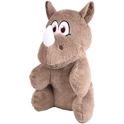 Hondenknuffel Henny Neushoorn L 40 centimeter Taupe