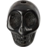 Creativ Company Howlite, d 12 mm, gatgrootte 1,5 mm, zwart, 32 stuk/ 1 doos - thumbnail