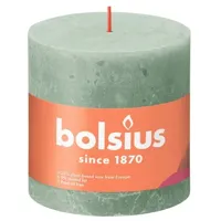 Bolsius kaars rustiek 10x10 cm jade green - thumbnail