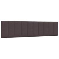 Bed met matras "Hanko" stof donkerbruin 200x200 cm - thumbnail