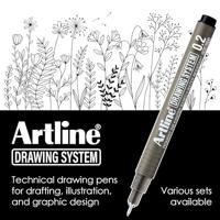 Fineliner Drawing System etui van 4 stuks: 0,2 - 0,4 - 0,6 en 0,8 mm - thumbnail